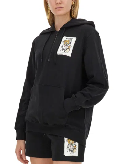Moschino Felpa Con Cappuccio Teddy Bear