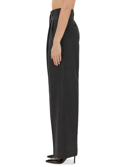 Theory Double Pleat Pant In Sleek Flannel