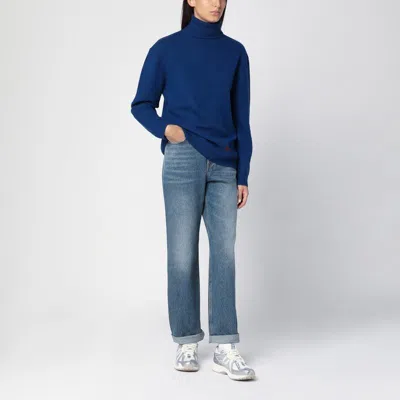 Apc Sophisticated Turtleneck Sweater For Women In Navy