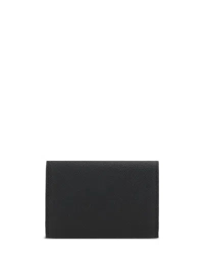 Christian Louboutin Tri-fold Leather Wallet For Men In Black