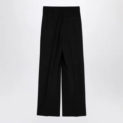 Department Five Wool-blend Tailored Pants In Navy