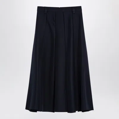 Department Five Women's Navy Cotton Flounced Henrique Skirt In Black