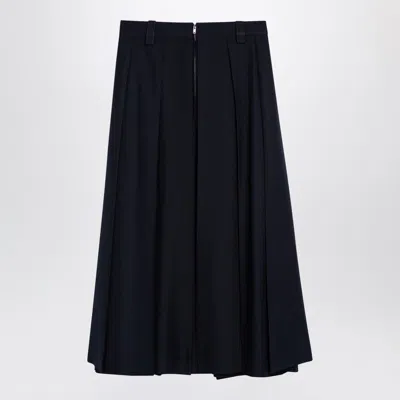 Department Five Women's Navy Cotton Flounced Henrique Skirt In Black