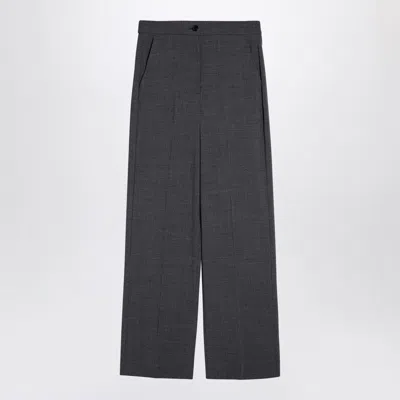 Department Five Wool-blend Tailored Pants In Navy