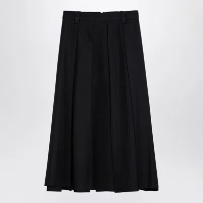 Department Five Women's Navy Cotton Flounced Henrique Skirt In Black