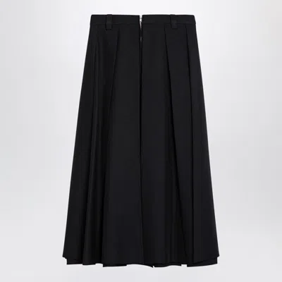 Department Five Women's Navy Cotton Flounced Henrique Skirt In Black