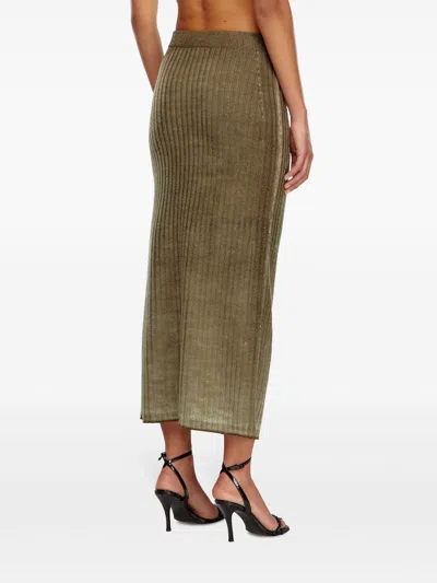 Diesel M-asi Skirt In Green