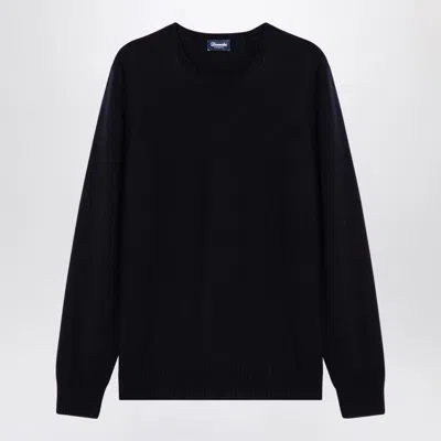 Drumohr Merino Wool Crewneck Sweater In Gray
