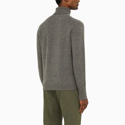 Drumohr Grey Wool Turtleneck In Tan