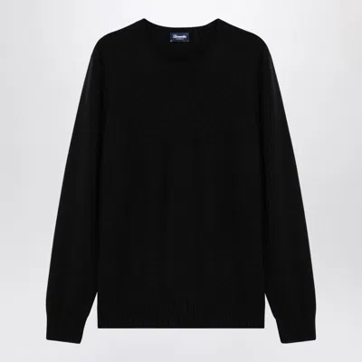 Drumohr Merino Wool Crewneck Sweater In Gray