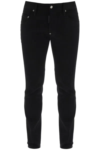 Dsquared2 Cotton Cargo Trouser With Logo Patch In Black