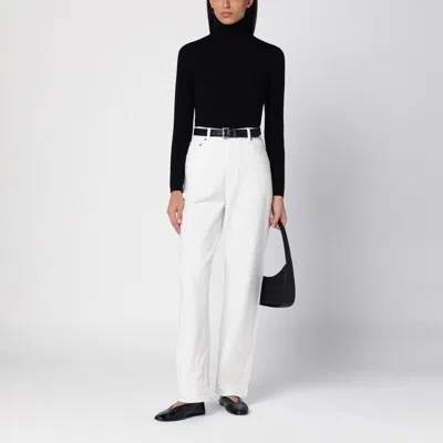 Golden Goose High-rise Wide-leg Jeans In White