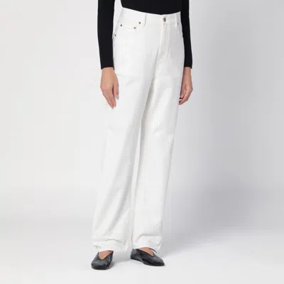 Golden Goose High-rise Wide-leg Jeans In White