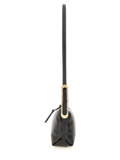 Isabel Marant Leyden Mini Black Leather Crossbody Bag In Black