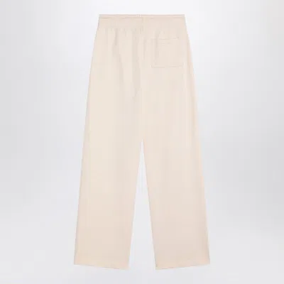 Maison Kitsuné Essential Women's Jogging Pants With Fox Logo In White