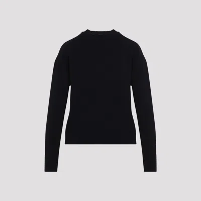 Max Mara Berlina Black Cashmere Pullover In Navy