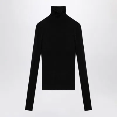 Philosophy Di Lorenzo Serafini Stretch Viscose Turtleneck Sweater In Black