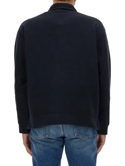 Stone Island Men Sweatshirt With Logo In Navy