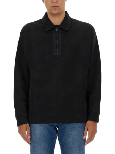 Stone Island Men Sweatshirt With Logo In Navy