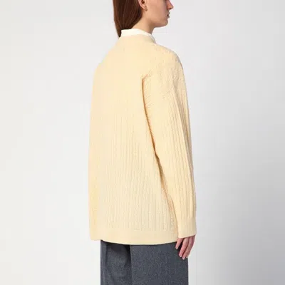 The Garment Yellow Como Oversized V-neck Sweater In Yellow