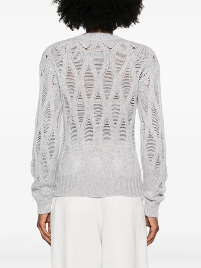 Wild Cashmere Sweaters In Gray