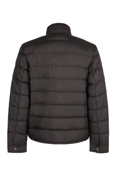 Woolrich Full Zip Down Jacket In Black