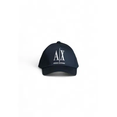 Armani Exchange Black Cotton Hats & Cap