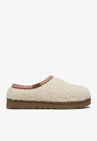Ugg Tasman Maxi Curly Natural-coloured Slipper In Beige
