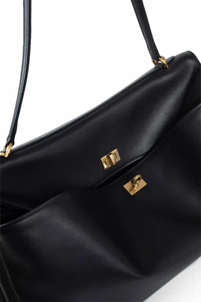 Balenciaga Woman Black Shoulder Bags In Black