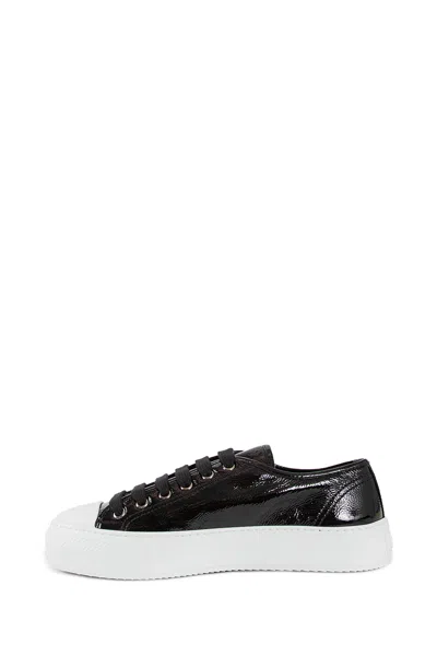 Prada Smash Naplak Leather Triangle Logo Low-top Sneakers In Black