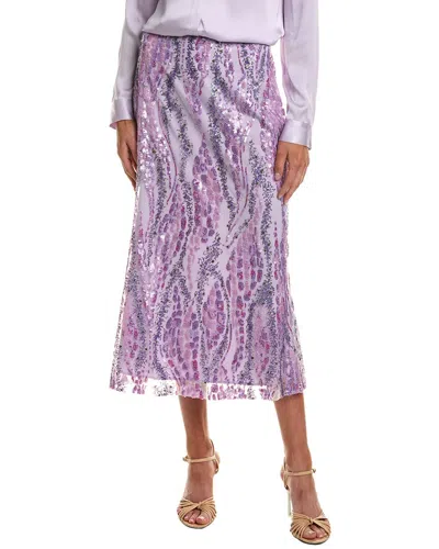 Bcbgmaxazria Sequin Maxi Skirt In Purple
