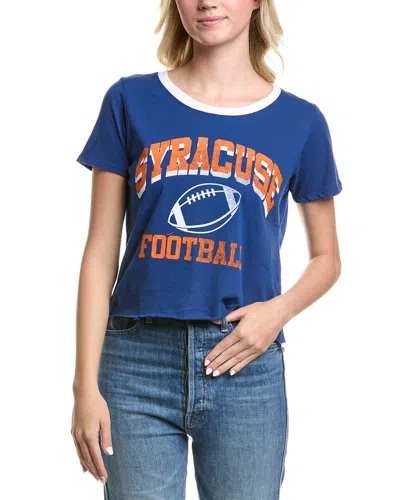 Prince Peter Syracuse Football Boyfriend Crop T-shirt In Blue