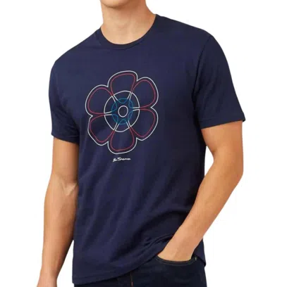 Ben Sherman Signature 60th Anniversary Tee In Marine In Blue