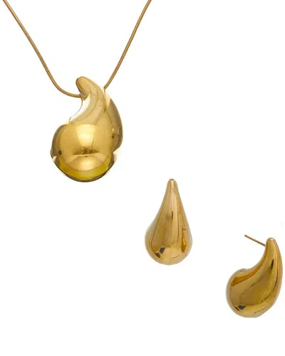 Dannijo Plated Necklace & Earrings Set In Multi