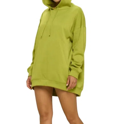 Win Win Apparel Oversized Hoodie In Lime In Green
