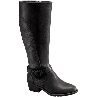 Easy Street Luella Womens Embossed Faux Leather Knee-high Boots In Multi