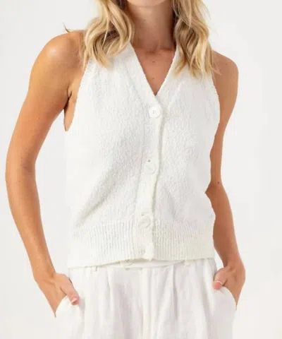 Sundays Zya Vest In White In White