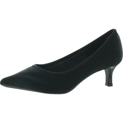 Rockport Kaiya Womens Slip On Pointed Toe Kitten Heels In Black