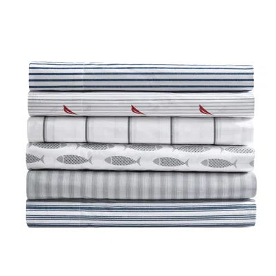 Nautica Coleridge Striped Blue Twin Sheet Set
