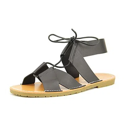 Dirty Laundry East Womens Faux Leather Strappy Flats In Multi