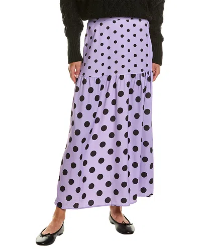 Abbey Midi Skirt In Purple