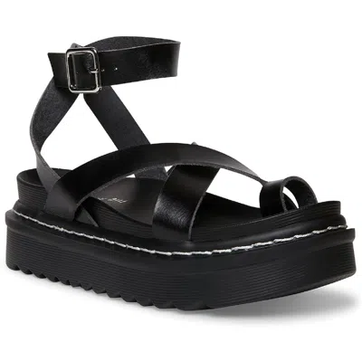 Madden Girl Delanno Womens Toe Loop Flatform Footbed Sandals In Multi