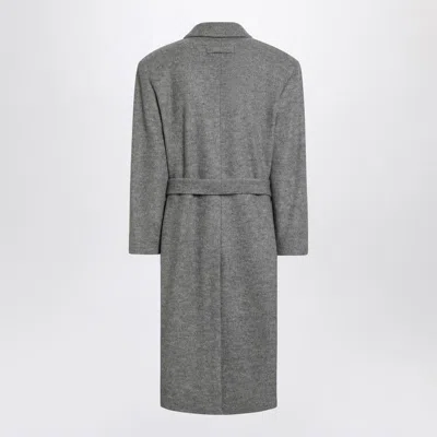 Fear Of God Grey Wool Double-breasted Coat Men In Grey