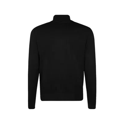 Armani Exchange Zip-up Knitted Jacket In Black