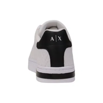 Armani Exchange Quilted Sneakers In White
