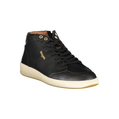 Blauer Black Polyester Sneaker In Black
