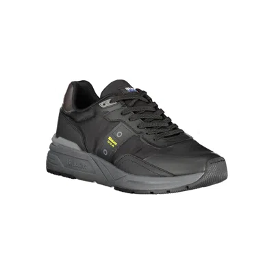 Blauer Black Polyester Sneaker In Black