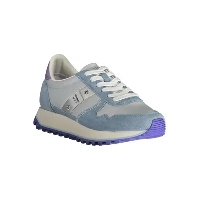 Blauer Light Blue Polyester Sneaker In Light Blue