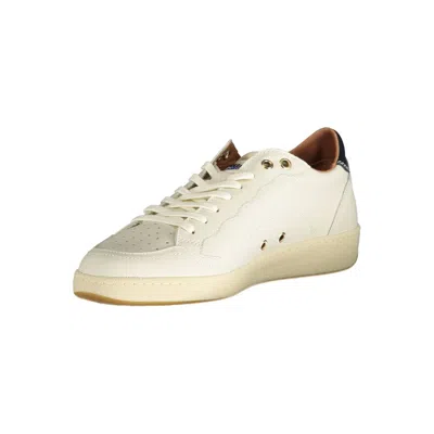 Blauer White Polyester Sneaker In White