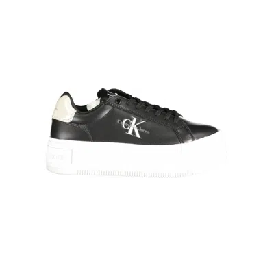 Calvin Klein Black Polyester Women Sneaker In Black
